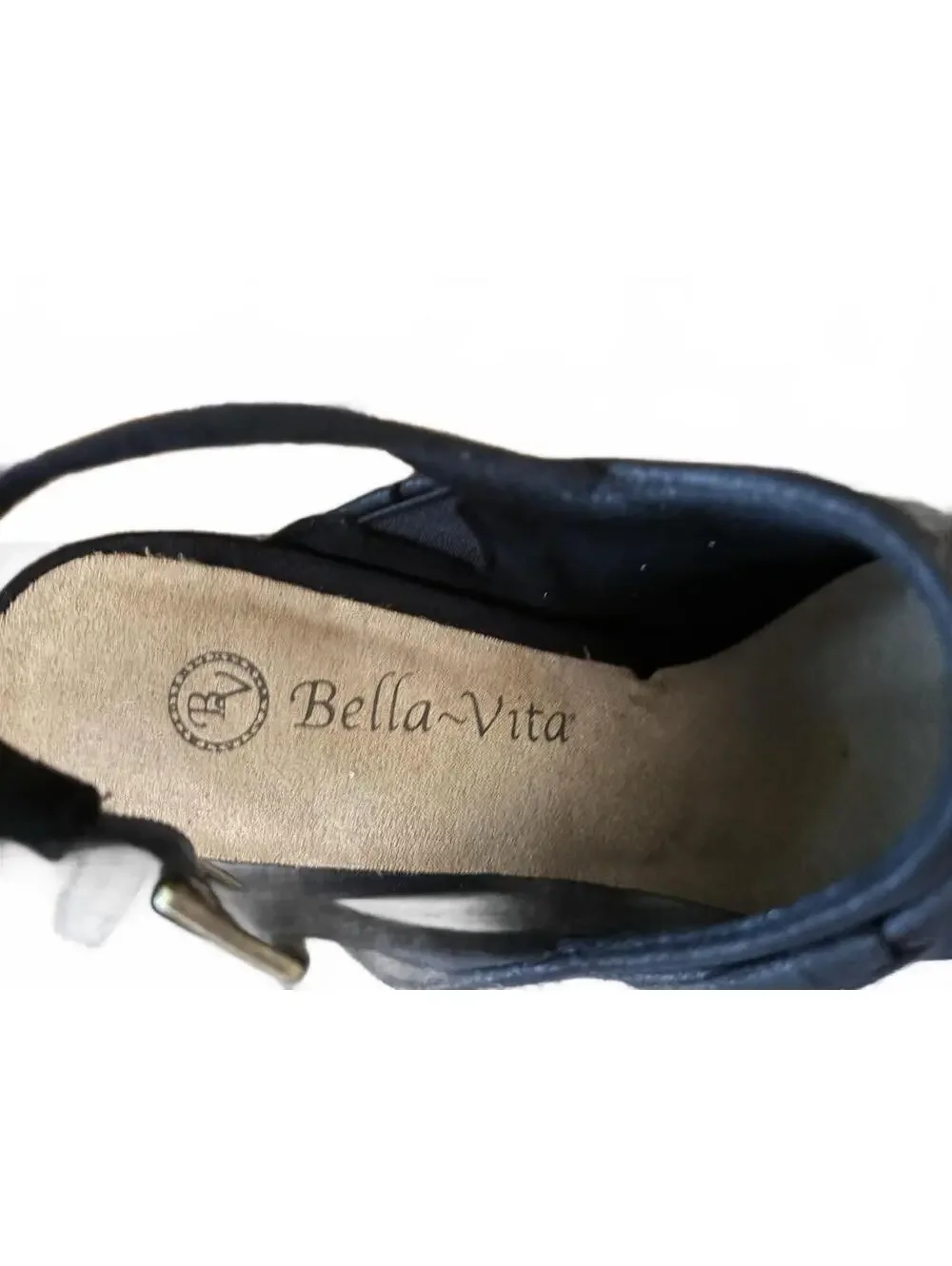 BELLA-VITA  Black Back Strap womens shoes Size 7.5 [COPY]